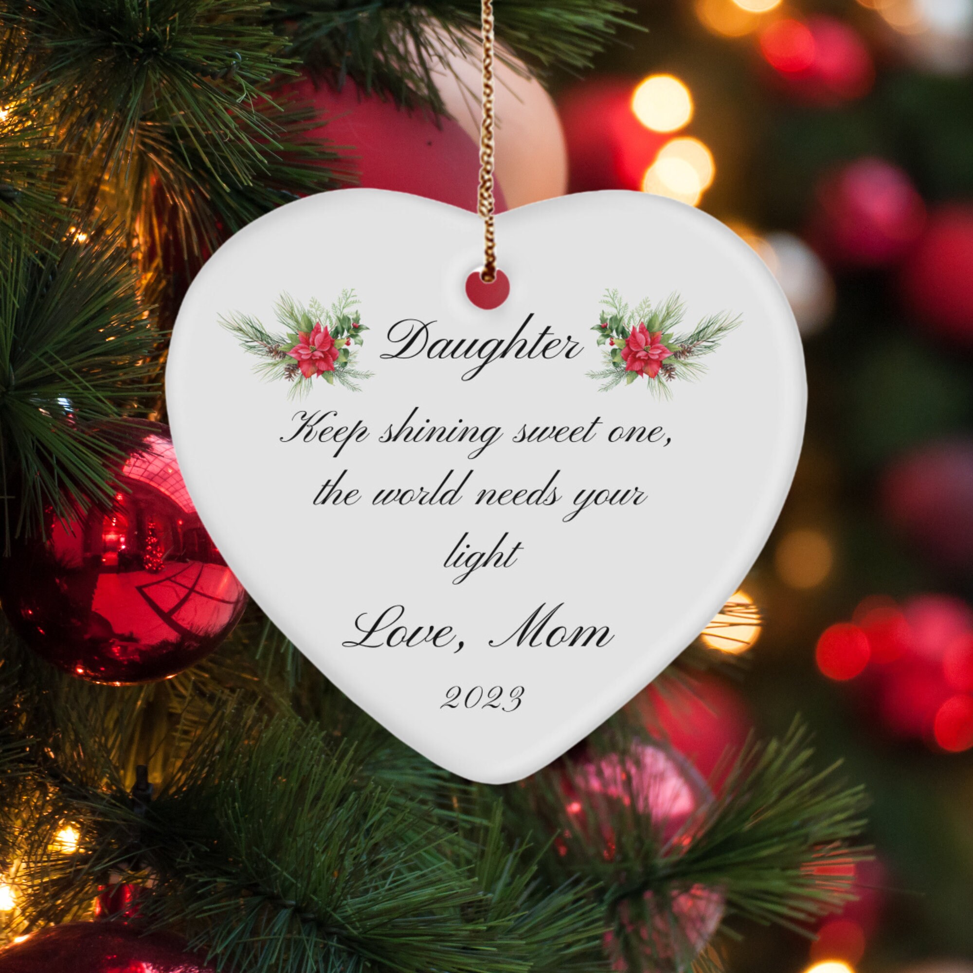 Christmasonnandsasagift: A Shining Christmas Ornament for Your Daughter