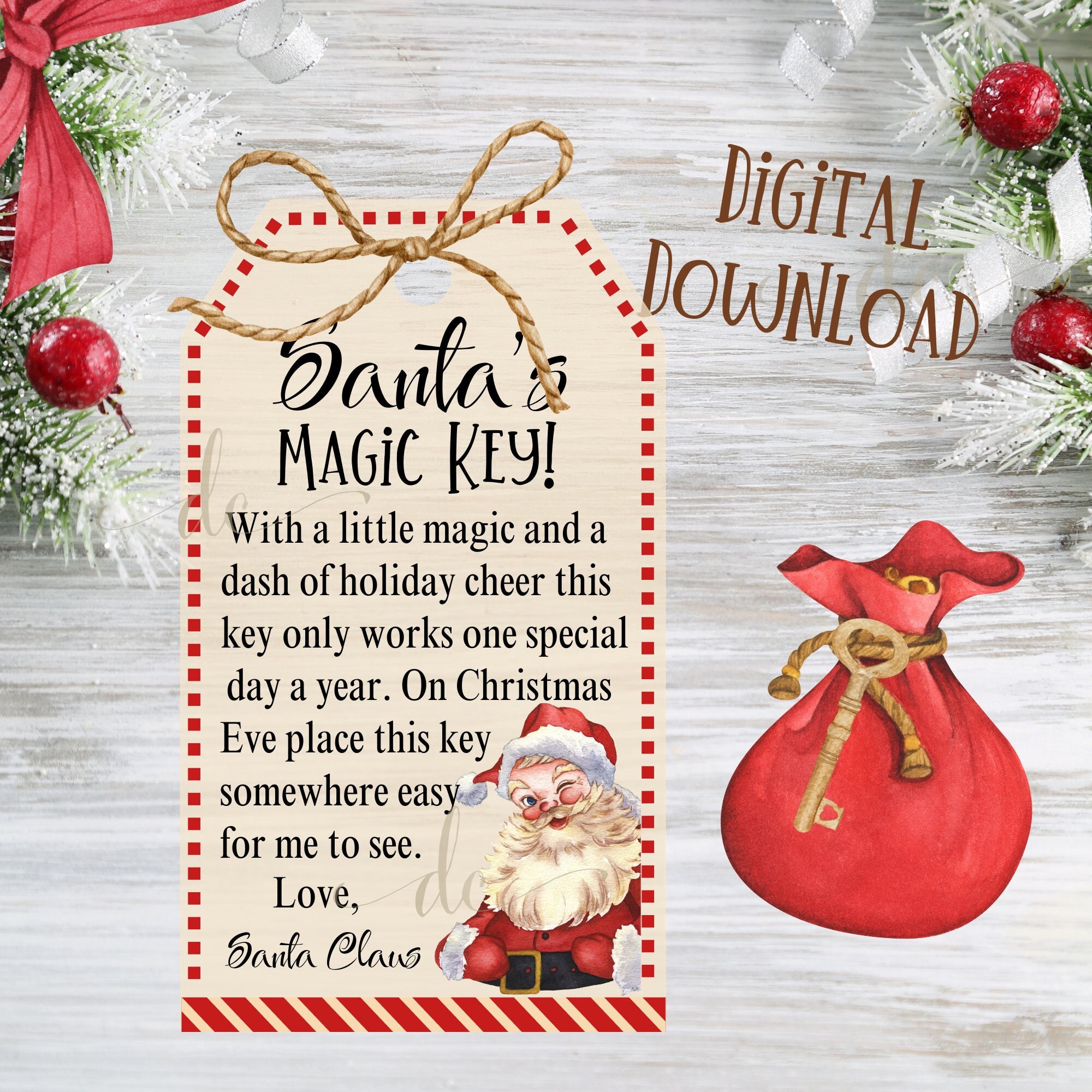 Unveil the Magic of Christmas: Santa Claus Christmas Gift Tags for Dads