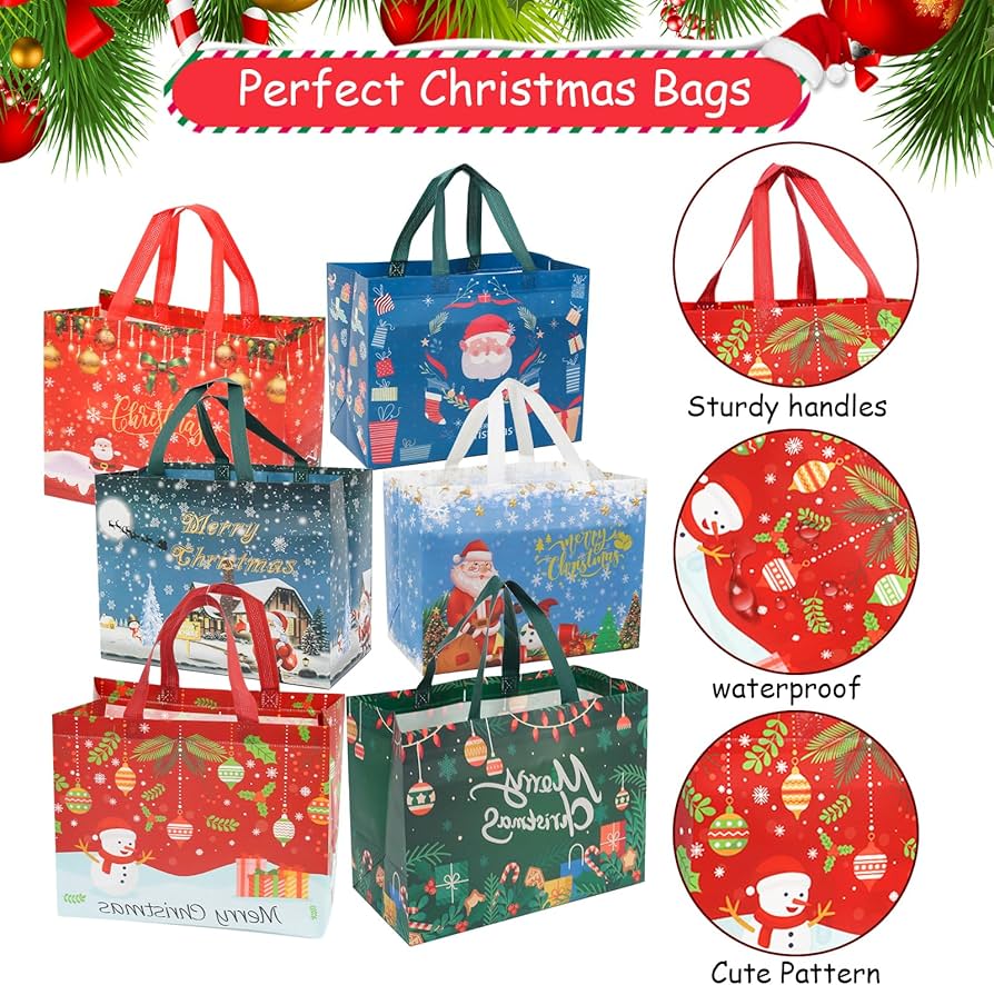 Revamp Your Teacher's Christmas with Practical and Convenient Plastic Christmas Gift Bags