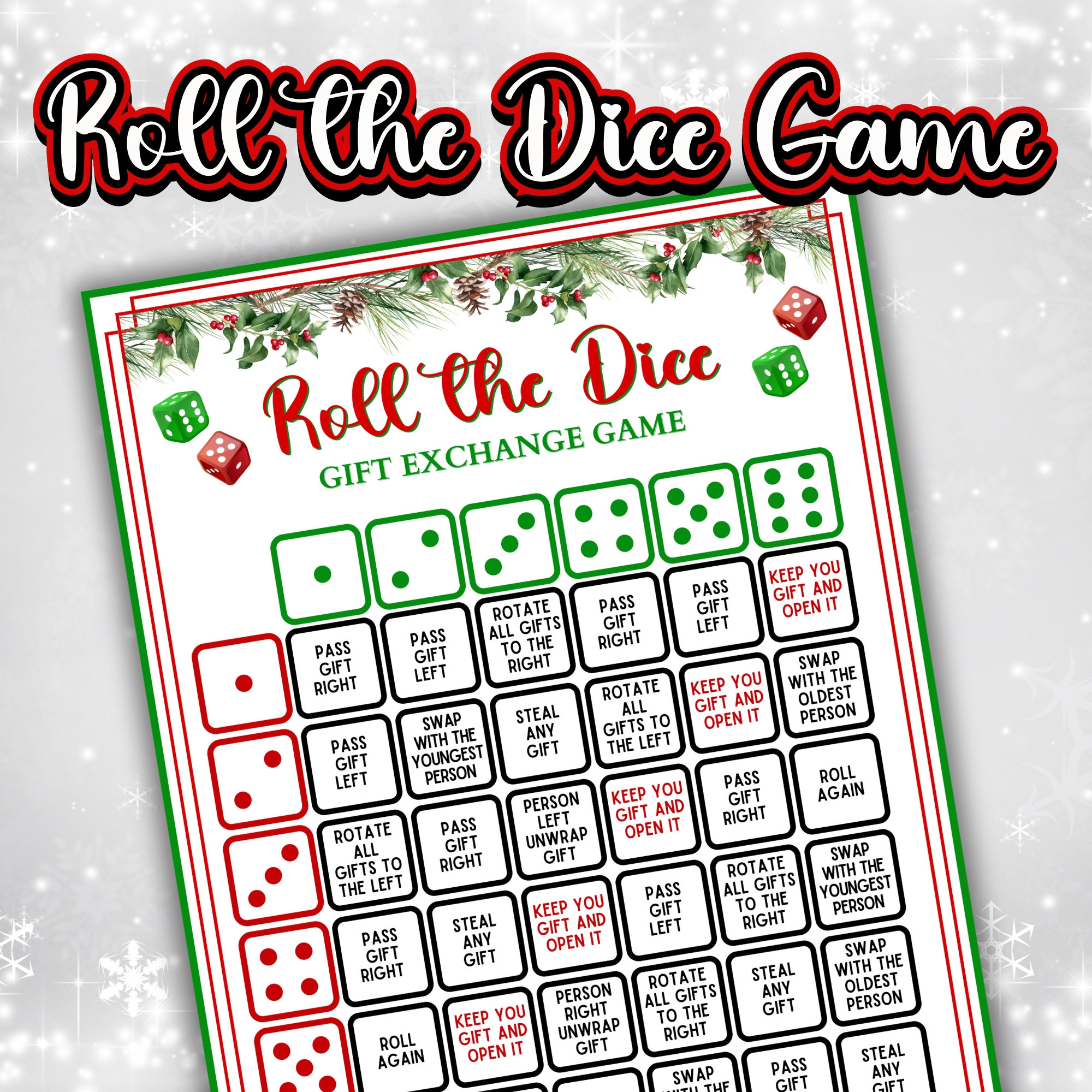 Unleash the Joy with Christmas Giftedies for Dice Game: A Festive Magic Weapon