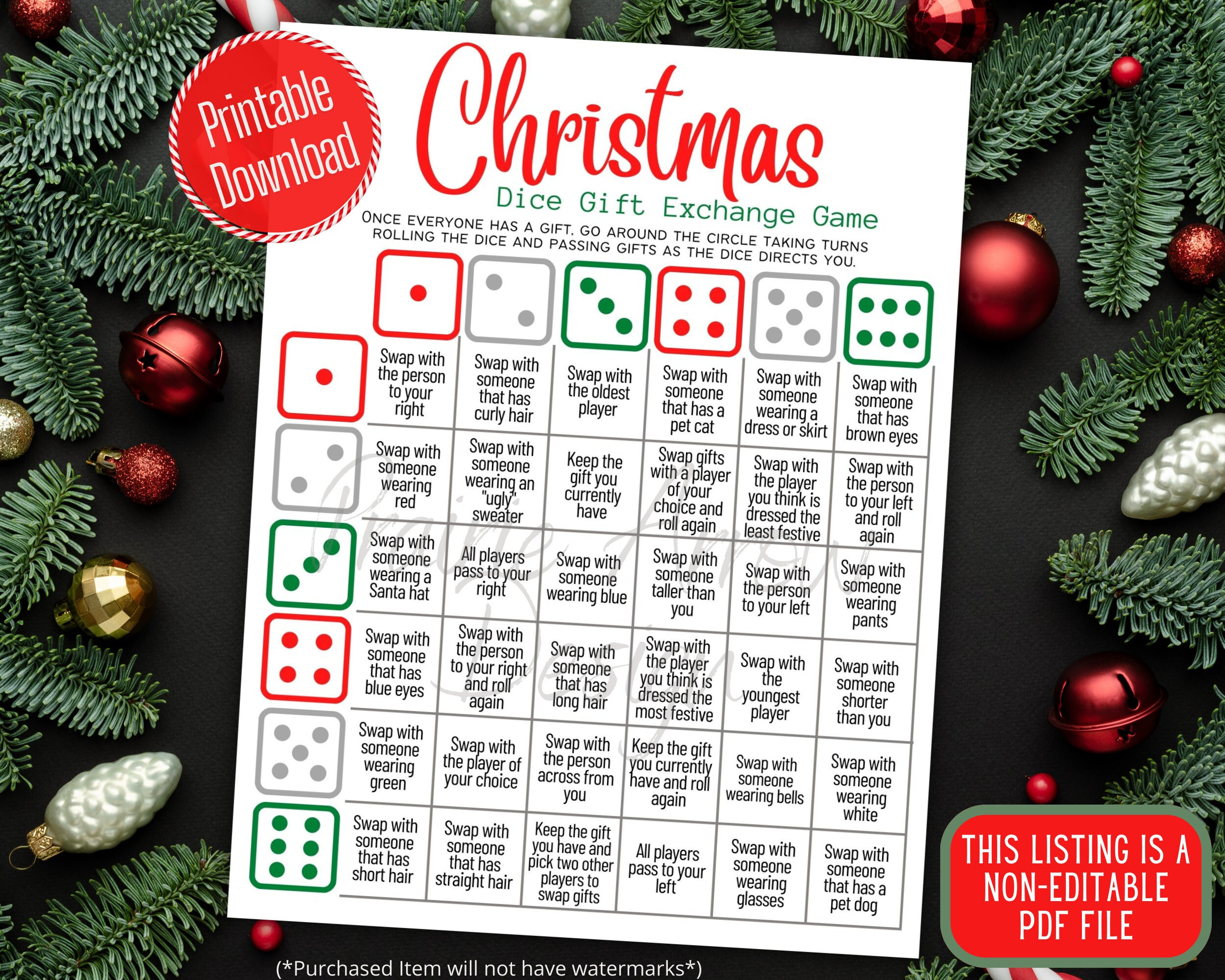 Unleash Christmas Joy with the "Christmas Dice Gift Game: Encounter of Lucky Wheel and Joyful Gifts" - The Ultimate Christmas Gift for Dads