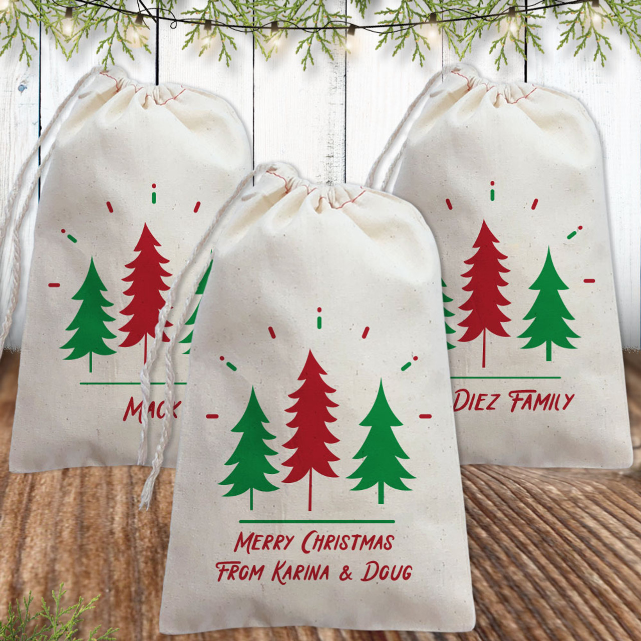 Unveil the Christmas Spirit with Our Beautiful and Durable Christmas Tree Gift Bags