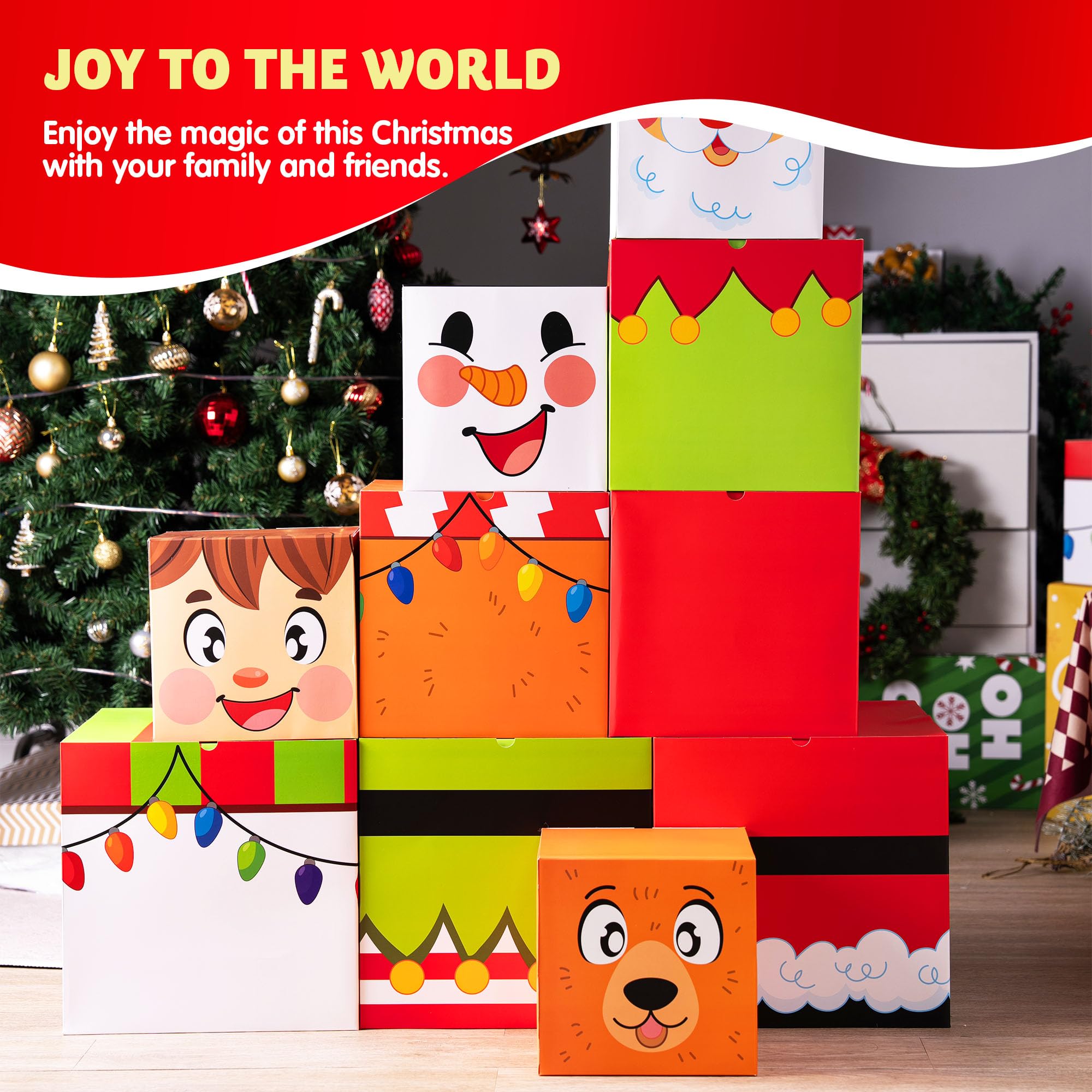 Unleash Christmas Magic with Stackable Gift Boxes: A Space-Saving Holiday Solution