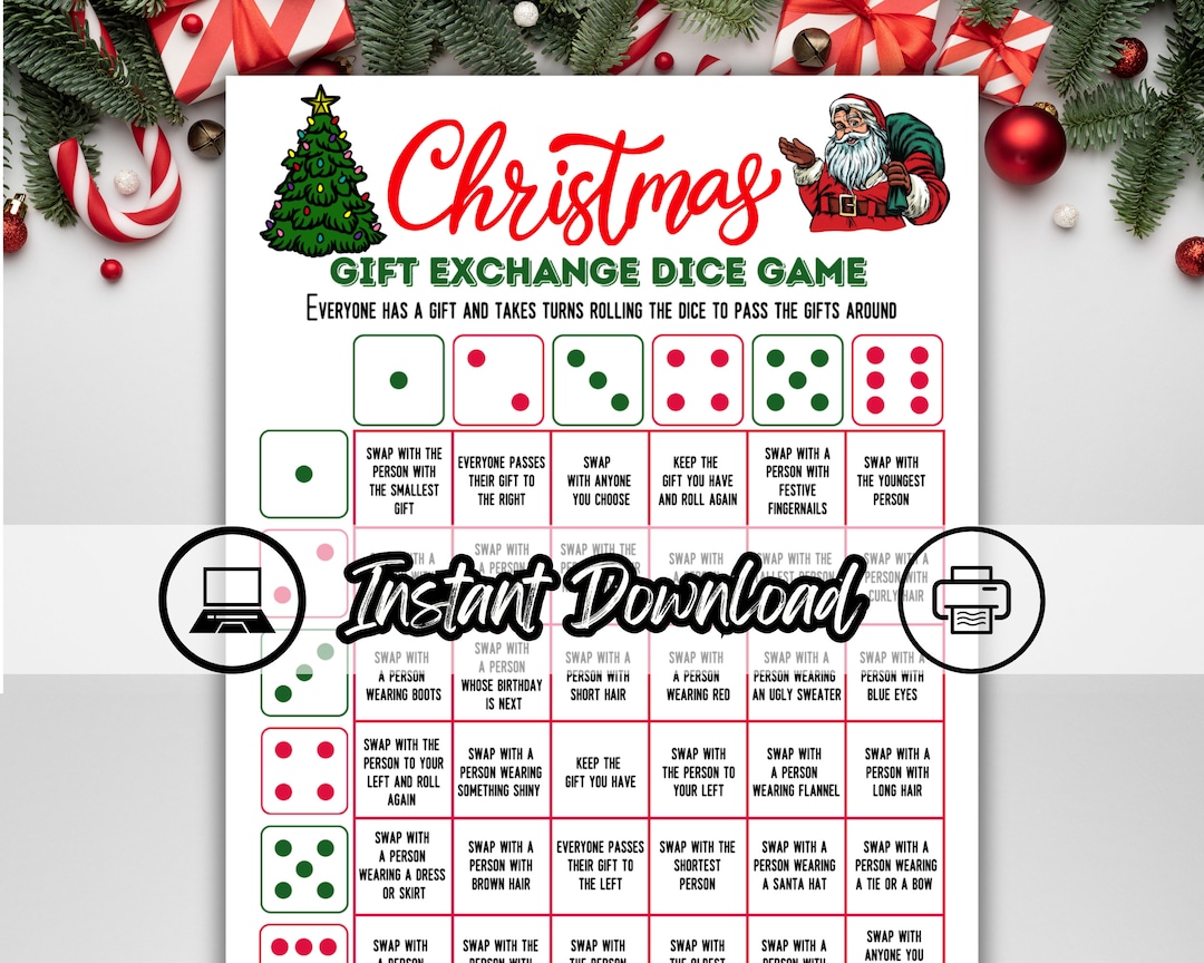 Revolutionize Your Christmas Gift Exchange with the Christmas Dice Gift Exchange Surprise and Joyful Rolling Feast